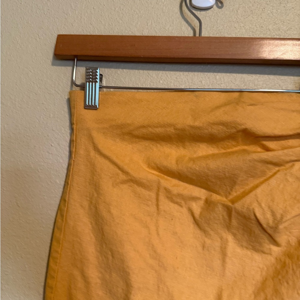 Zara Yellow Midi Skirt - Picture 6 of 8
